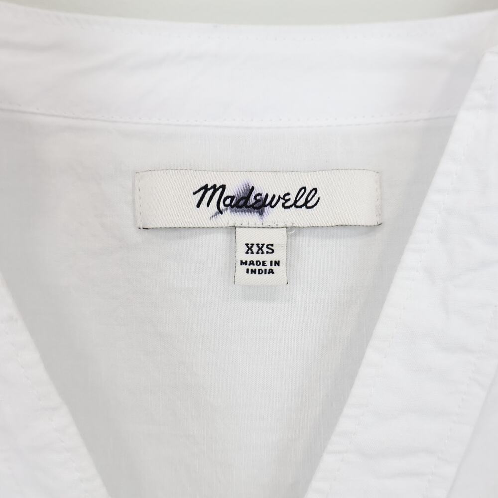 Madewell Lakeline Popover Oversized Shirttail Top In Eyelet White Size XXS - Picture 7 of 8